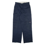 DICKIES Mens Trousers Black Regular Straight W32 L34