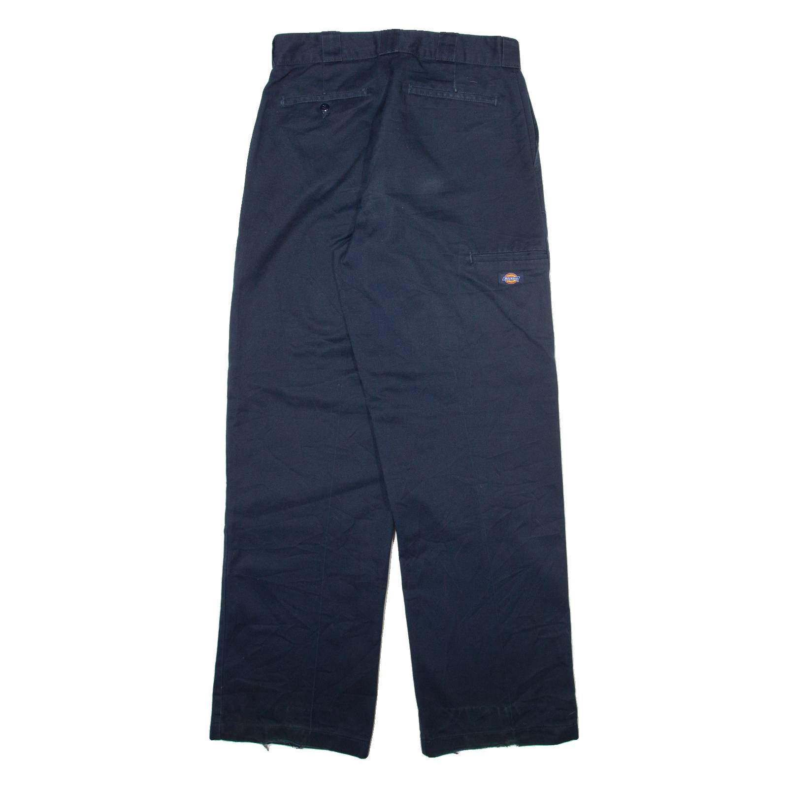 DICKIES Mens Trousers Black Regular Straight W32 L34