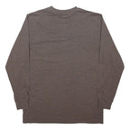 DICKIES Mens Brown Long Sleeve Crew Neck Pocket T-Shirt L Cotton Blend Casual