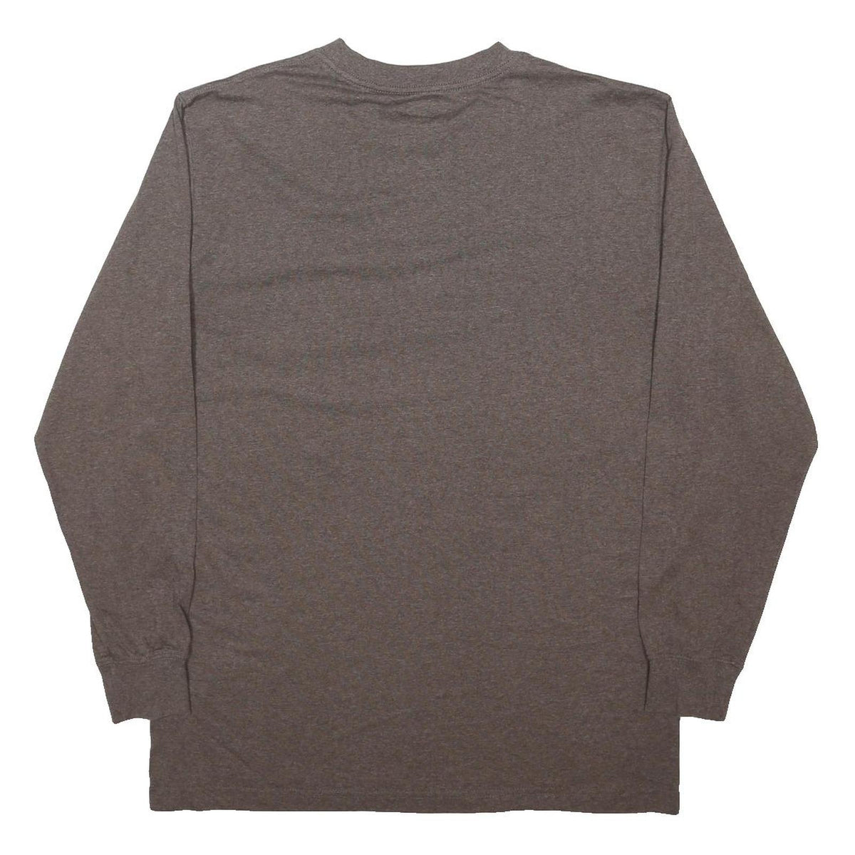 DICKIES Mens Brown Long Sleeve Crew Neck Pocket T-Shirt L Cotton Blend Casual