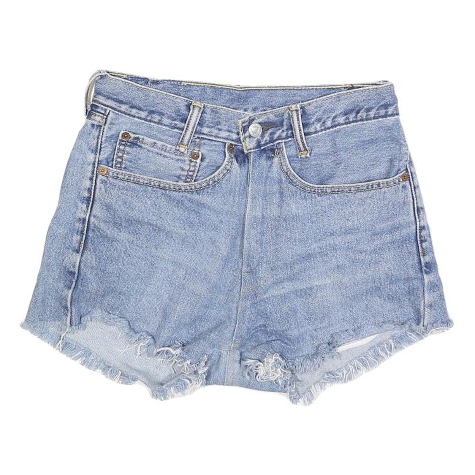 LEVI'S Womens Denim Blue Cut-Off Shorts S W28 Casual Summer Style