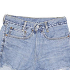 LEVI'S Womens Denim Blue Cut-Off Shorts S W28 Casual Summer Style
