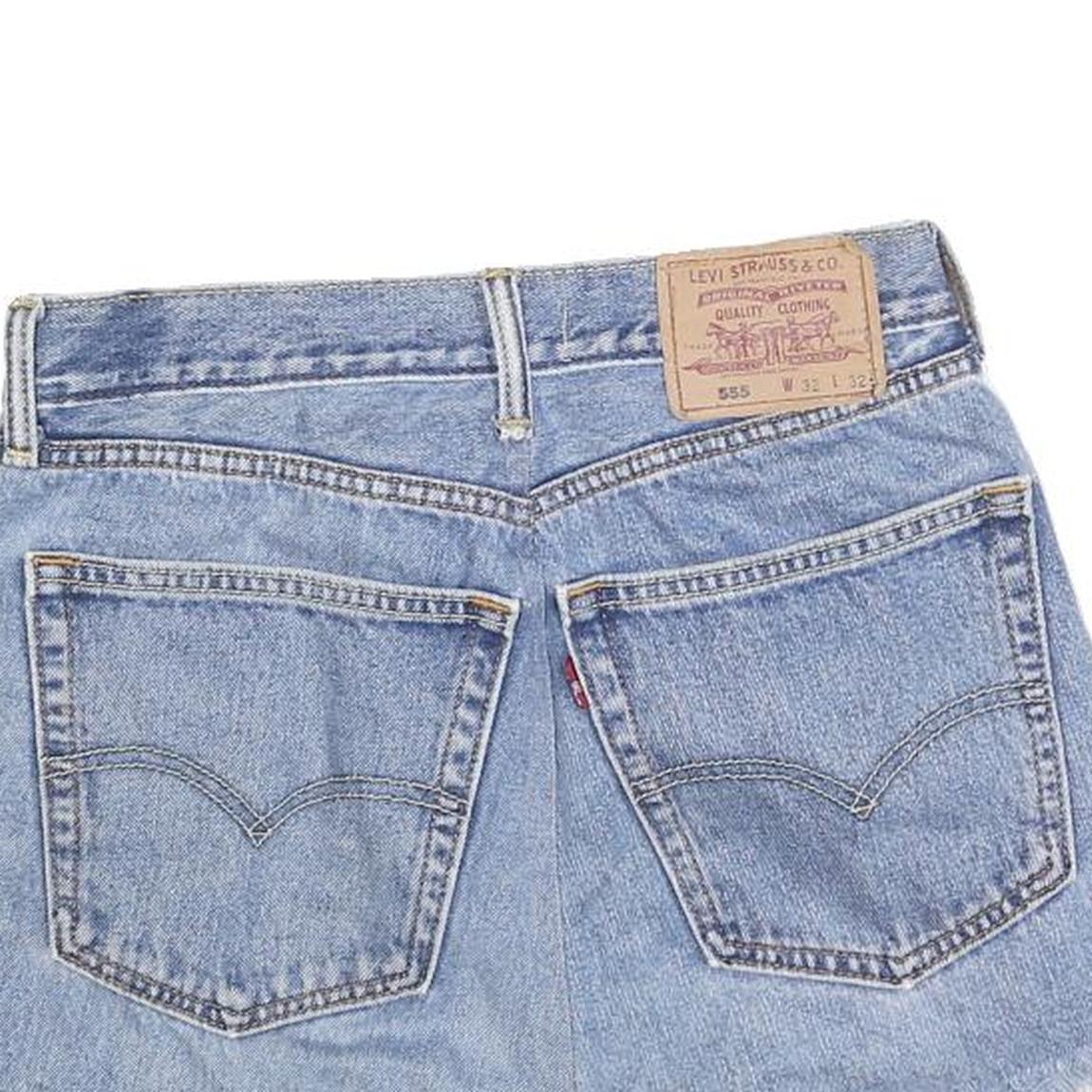 LEVI'S Womens Denim Blue Cut-Off Shorts S W28 Casual Summer Style