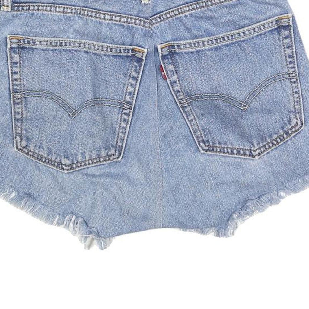 LEVI'S Womens Denim Blue Cut-Off Shorts S W28 Casual Summer Style