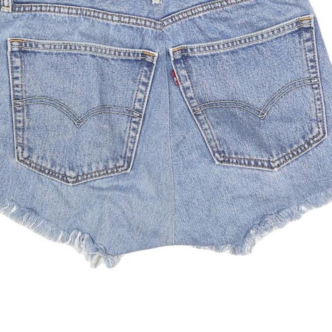 LEVI'S Womens Denim Blue Cut-Off Shorts S W28 Casual Summer Style