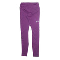 NIKE Mens Joggers Purple Slim Tapered XS W22 L27 Performance Sportswear