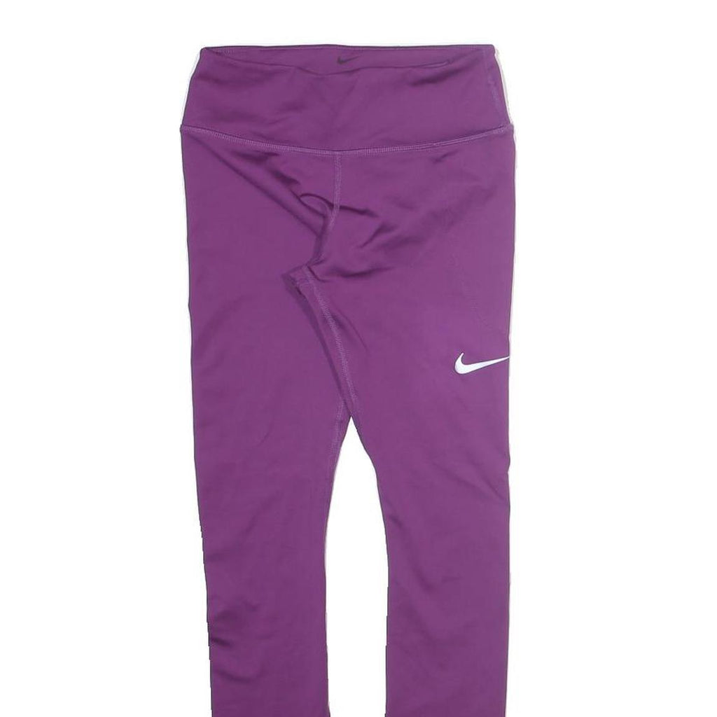 NIKE Mens Joggers Purple Slim Tapered XS W22 L27 Performance Sportswear