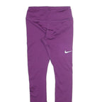 NIKE Mens Joggers Purple Slim Tapered XS W22 L27 Performance Sportswear