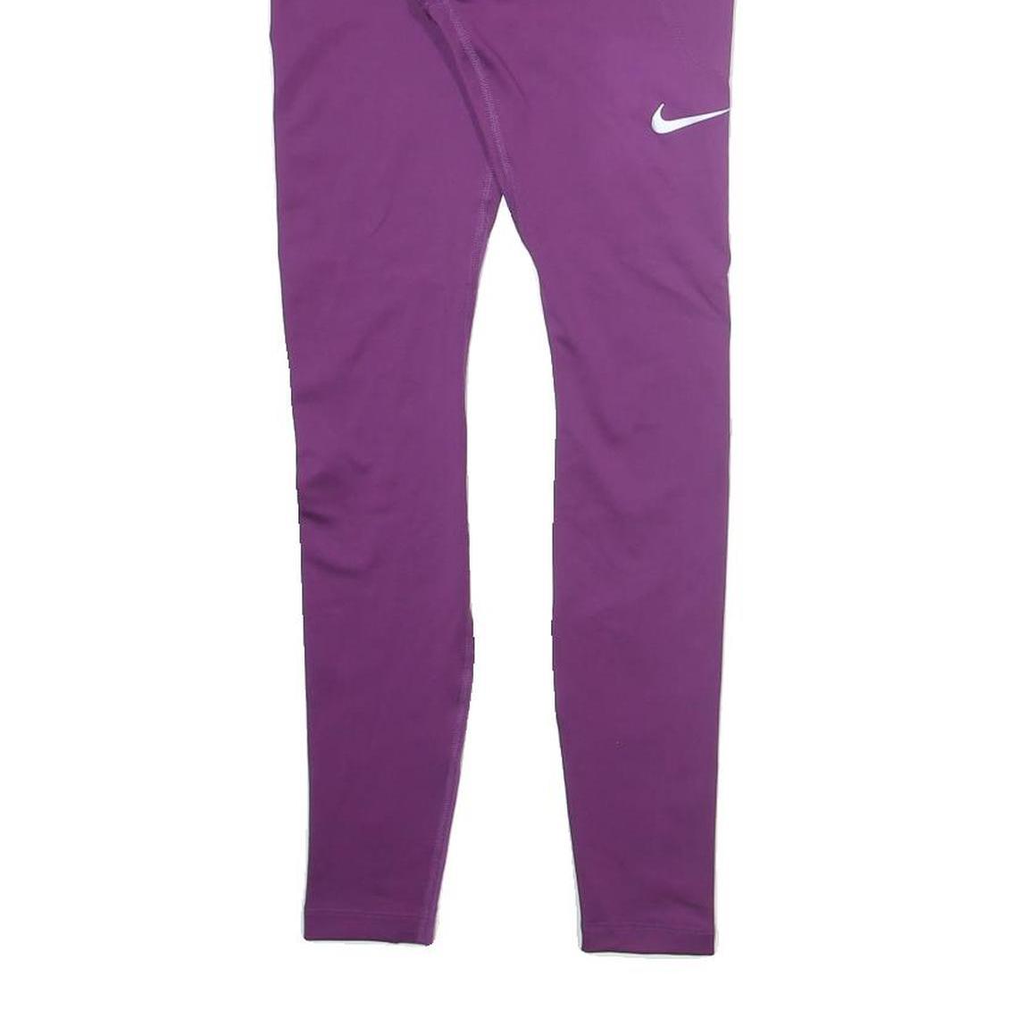 NIKE Mens Joggers Purple Slim Tapered XS W22 L27 Performance Sportswear