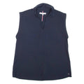 TOMMY HILFIGER Womens Blouse Blue V-Neck Sleeveless S
