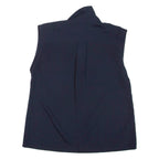 TOMMY HILFIGER Womens Blouse Blue V-Neck Sleeveless S