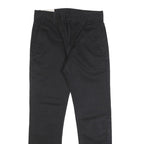 LEVI'S Mens Black Slim Straight Cotton Trousers W31 L32 Zip Closure