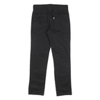LEVI'S Mens Black Slim Straight Cotton Trousers W31 L32 Zip Closure