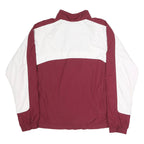 NIKE Womens Maroon & White NM State Zip Jacket XL Polyester Blend Athletic