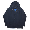 ORIGINAL PENGUIN Mens Navy Blue Cotton Hooded Zip Jacket XL Casual Outerwear