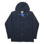 ORIGINAL PENGUIN Mens Navy Blue Cotton Hooded Zip Jacket XL Casual Outerwear