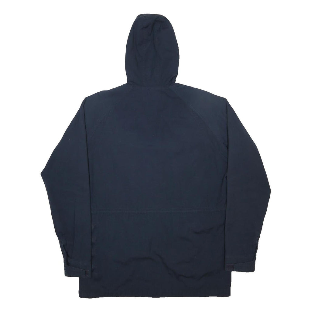 ORIGINAL PENGUIN Mens Navy Blue Cotton Hooded Zip Jacket XL Casual Outerwear