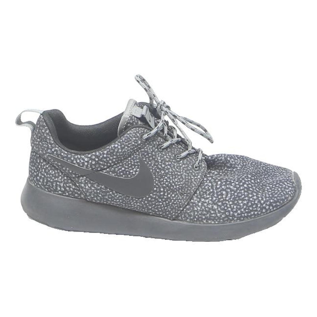 NIKE Roshe Womens Lace-Up Trainers Black & Grey Synthetic UK 4 Lightweight