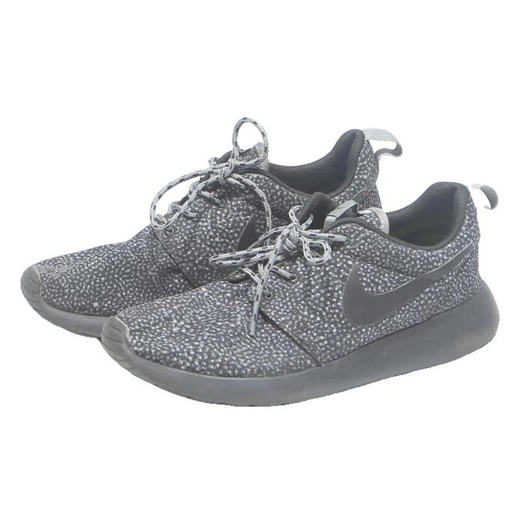 NIKE Roshe Womens Lace-Up Trainers Black & Grey Synthetic UK 4 Lightweight