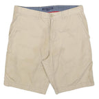 TOMMY HILFIGER Mens Shorts Beige Casual Plain M W34 Classic Cotton Blend