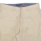 TOMMY HILFIGER Mens Shorts Beige Casual Plain M W34 Classic Cotton Blend