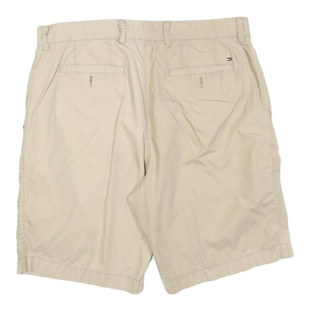TOMMY HILFIGER Mens Shorts Beige Casual Plain M W34 Classic Cotton Blend