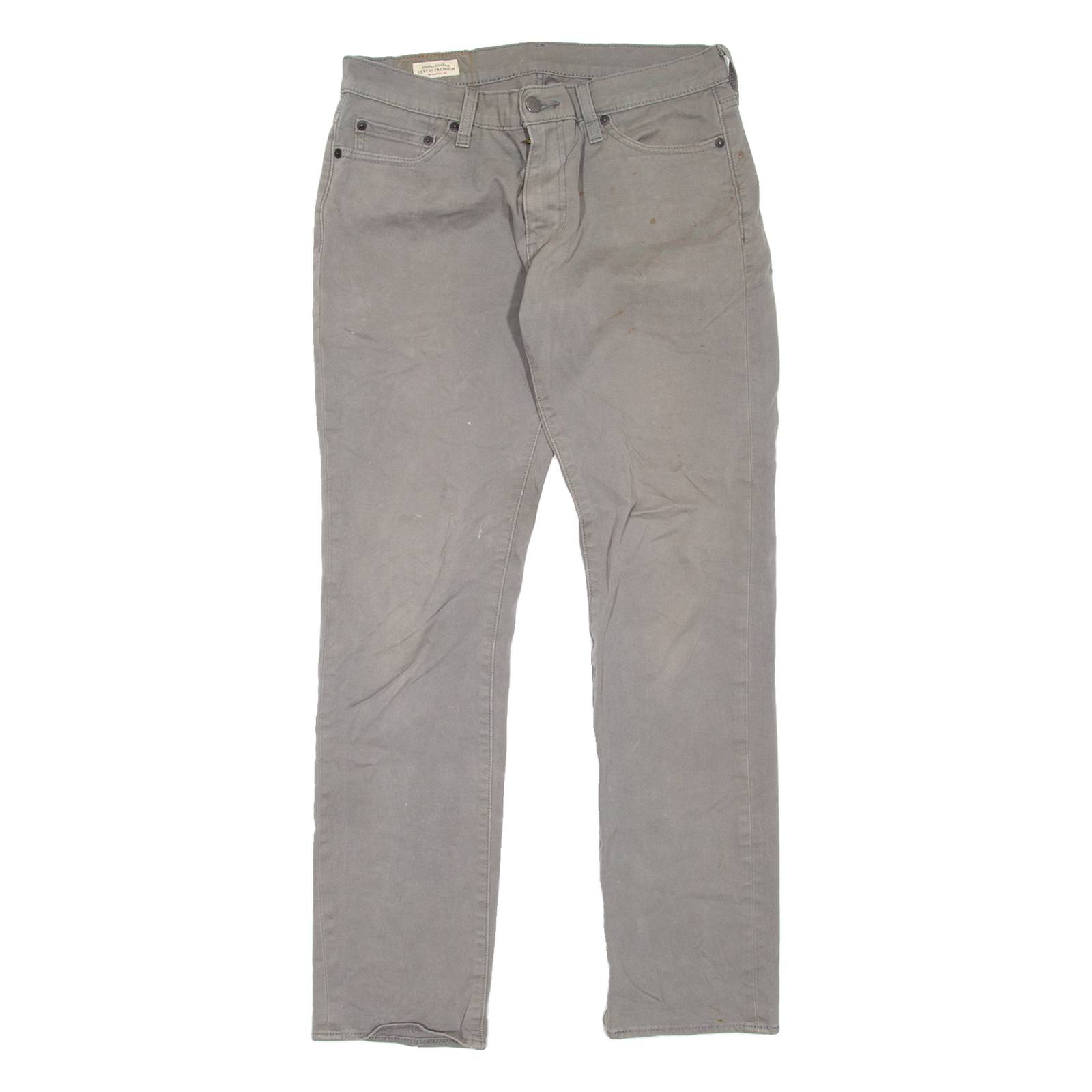 LEVI'S 511 BIG E Jeans Mens Grey Slim Straight W30 L32