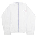 REEBOK Womens Windbreaker Jacket White UK 14