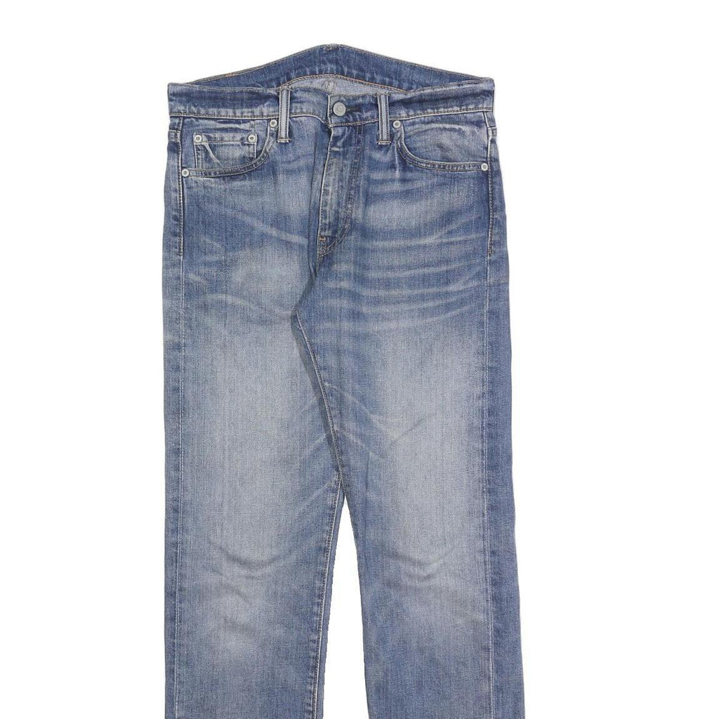 LEVI'S 513 Mens Jeans Blue Regular Straight Denim Medium W30 L32 Classic Fit Zip