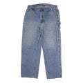 CARHARTT Mens Blue Regular Fit Straight Denim Jeans W36 L29 Durable Casual