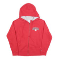 CHAMPION Womens Red University Of Nebraska Full Zip Hoodie S Cotton Blend