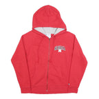 CHAMPION Womens Red University Of Nebraska Full Zip Hoodie S Cotton Blend