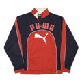 PUMA Mens Navy & Red Classic Jacket 2XL Polyester Blend Zip Sports Casual
