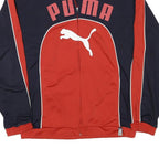 PUMA Mens Navy & Red Classic Jacket 2XL Polyester Blend Zip Sports Casual