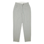 BRAX Womens Wool Relaxed Straight Trousers Light Grey W28 L30 Elegant