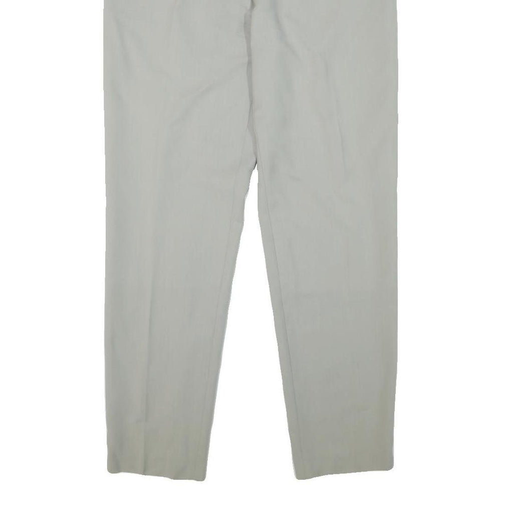 BRAX Womens Wool Relaxed Straight Trousers Light Grey W28 L30 Elegant