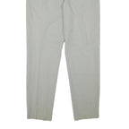 BRAX Womens Wool Relaxed Straight Trousers Light Grey W28 L30 Elegant