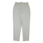 BRAX Womens Wool Relaxed Straight Trousers Light Grey W28 L30 Elegant