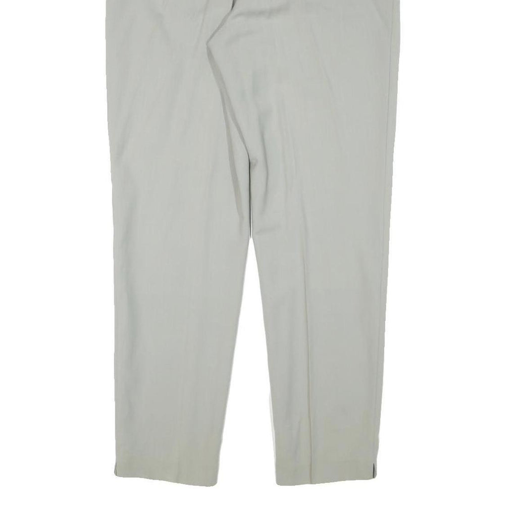 BRAX Womens Wool Relaxed Straight Trousers Light Grey W28 L30 Elegant