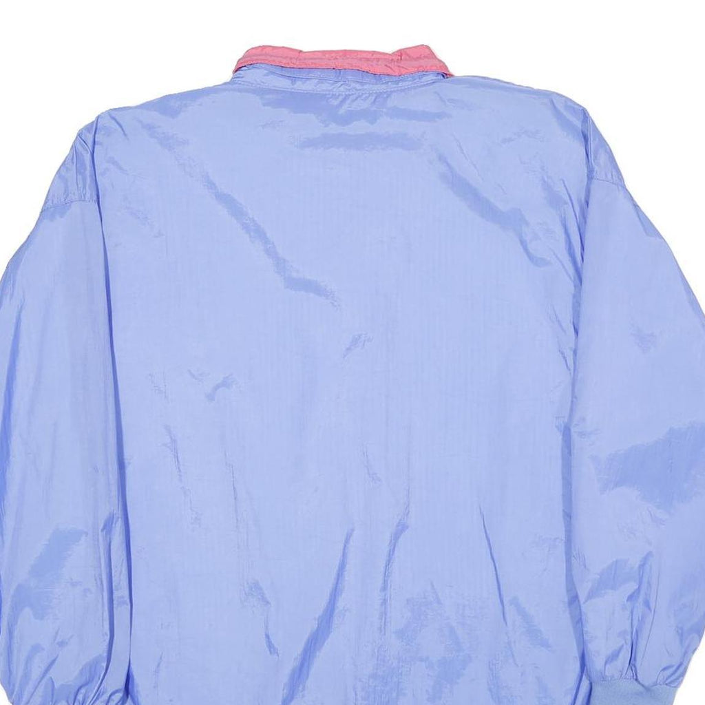 CURRENT SEEN Womens Blue Pink Nylon Button Jacket M Lightweight Colourblock