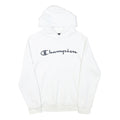 CHAMPION Mens White Hoodie S Cotton Blend Pullover Casual Sweatshirt