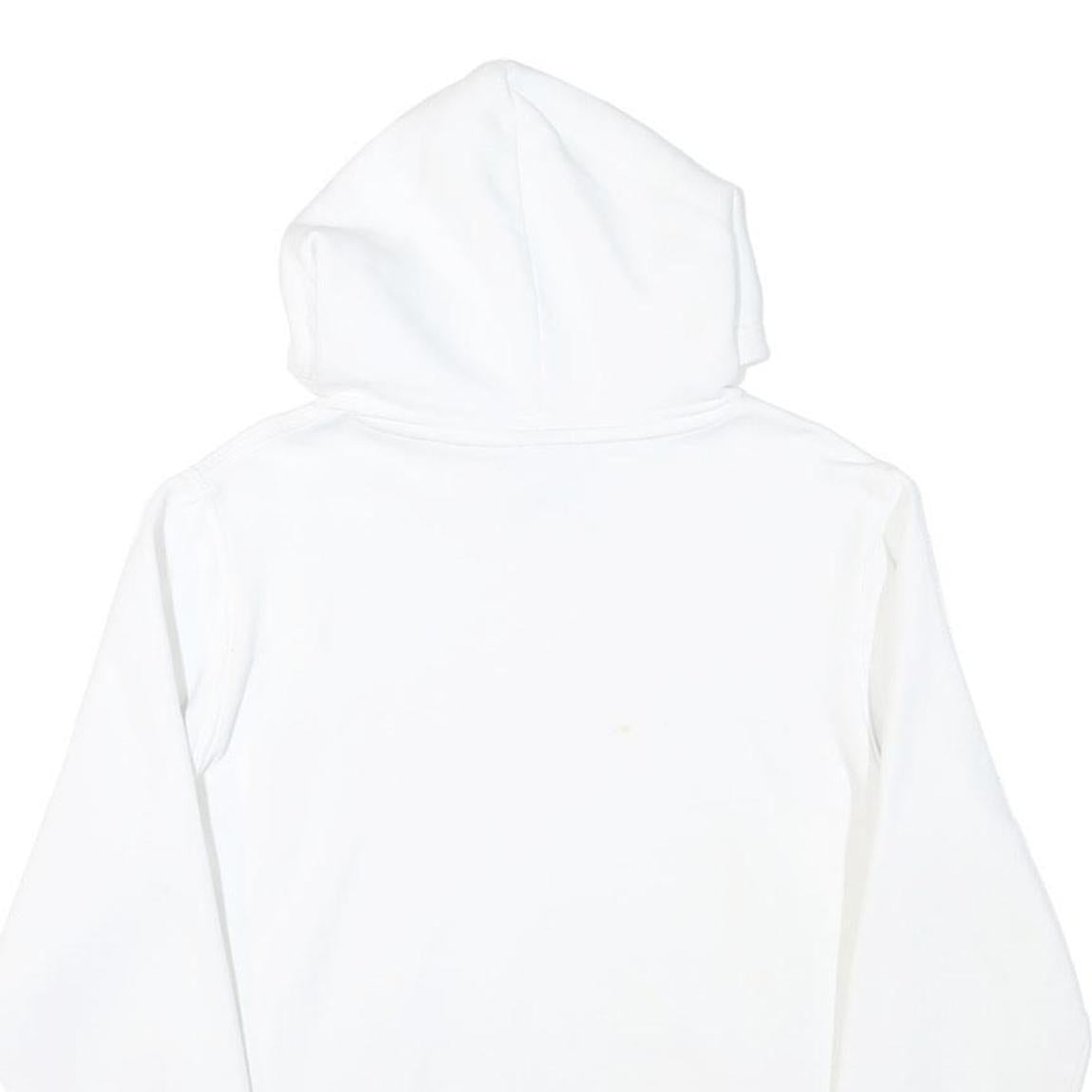 CHAMPION Mens White Hoodie S Cotton Blend Pullover Casual Sweatshirt
