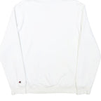 CHAMPION Mens White Hoodie S Cotton Blend Pullover Casual Sweatshirt