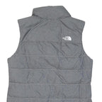 THE NORTH FACE Womens Grey Gilet S Polyester Blend Puffer Quilted Outdoor Vest