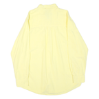 CHAPS Mens Yellow Button-Down Shirt L Cotton Blend Classic Fit Casual