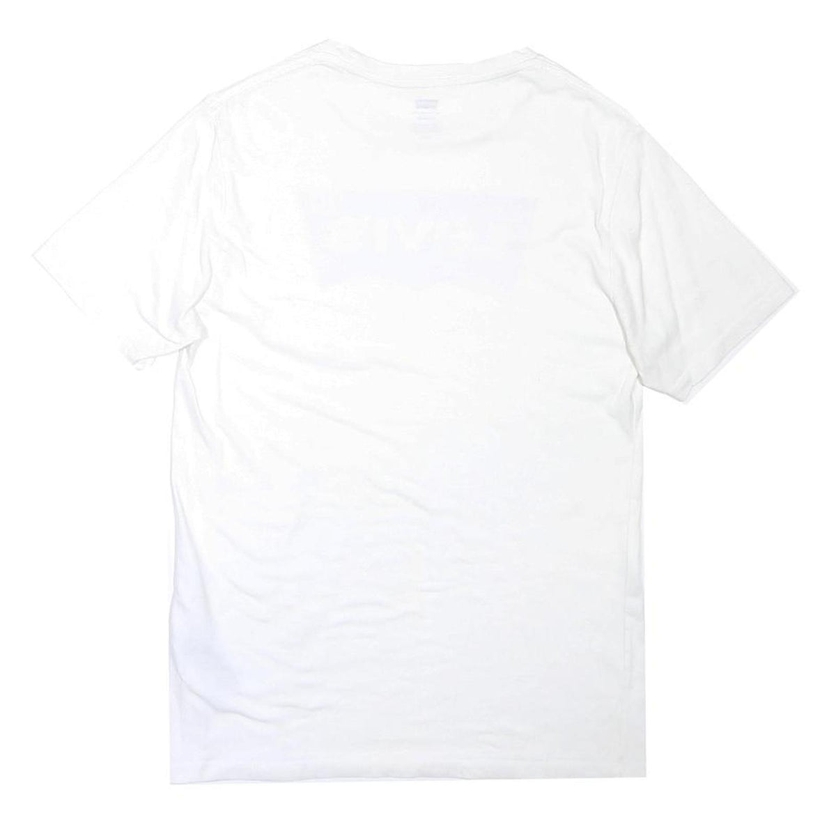 LEVI'S Mens White & Red Graphic T-Shirt S Short Sleeve Crew Neck Cotton Blend