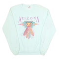 JERZEES Mens White Arizona Graphic Crew Neck L Cotton Blend Sweatshirt Pullover