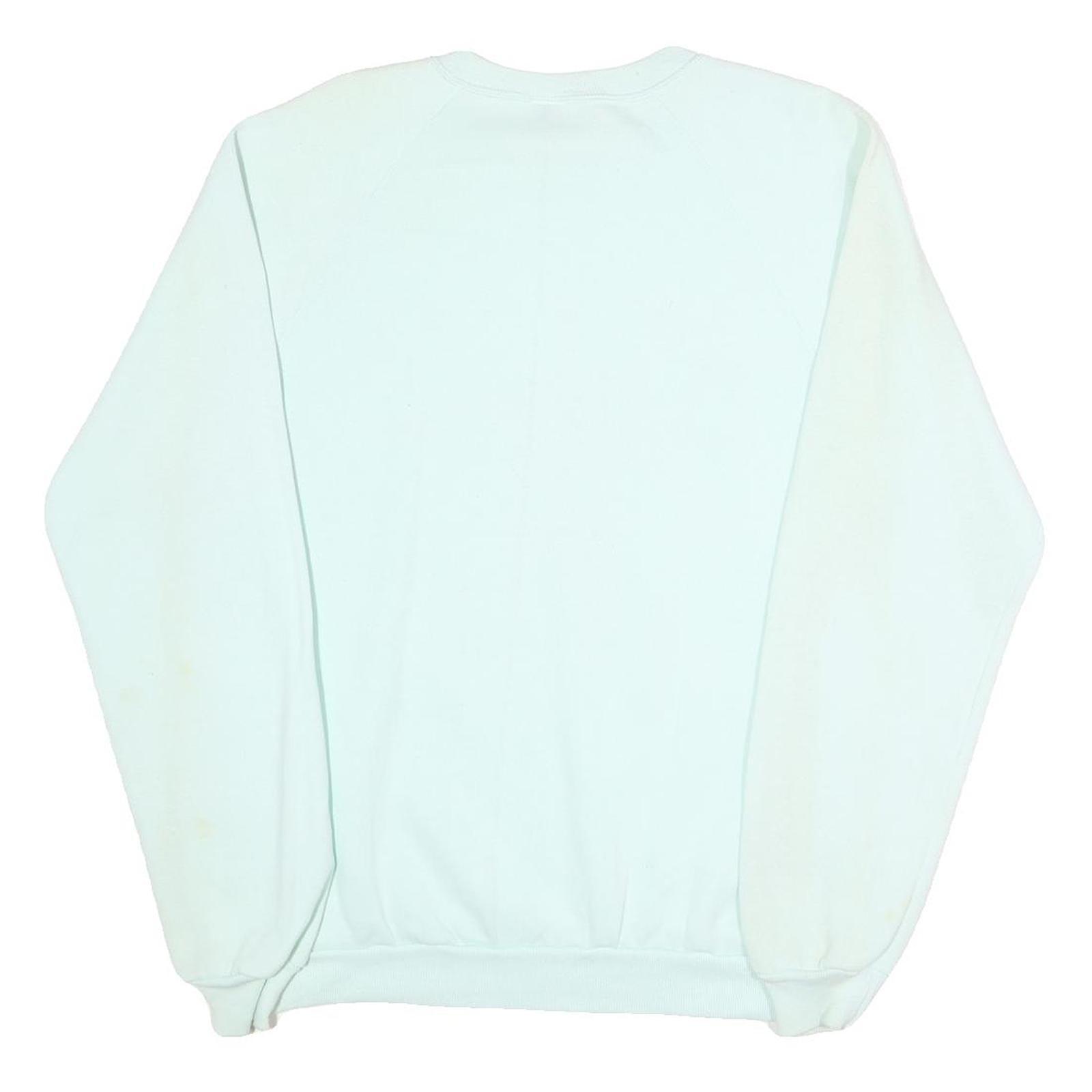 JERZEES Mens White Arizona Graphic Crew Neck L Cotton Blend Sweatshirt Pullover