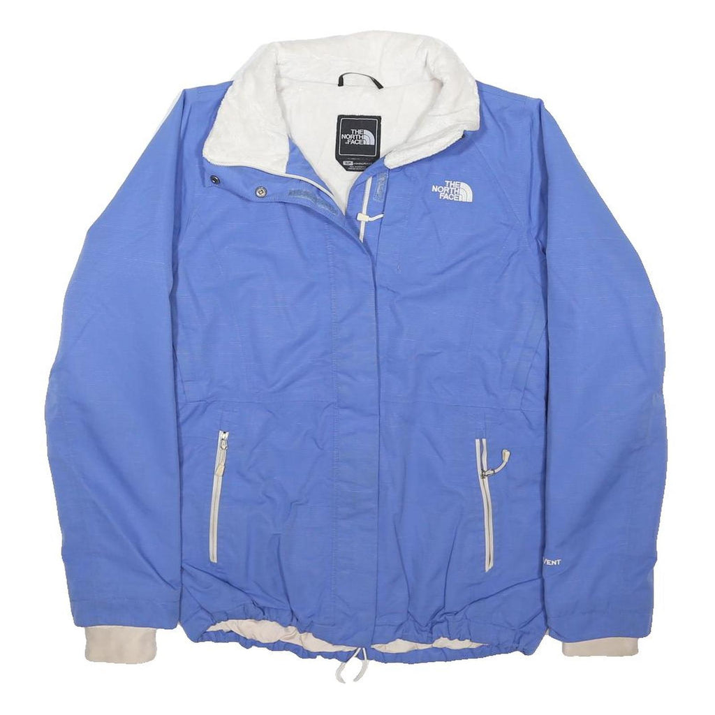 THE NORTH FACE Womens Blue Jacket S Polyester Blend Zip Outdoor Winter Warm