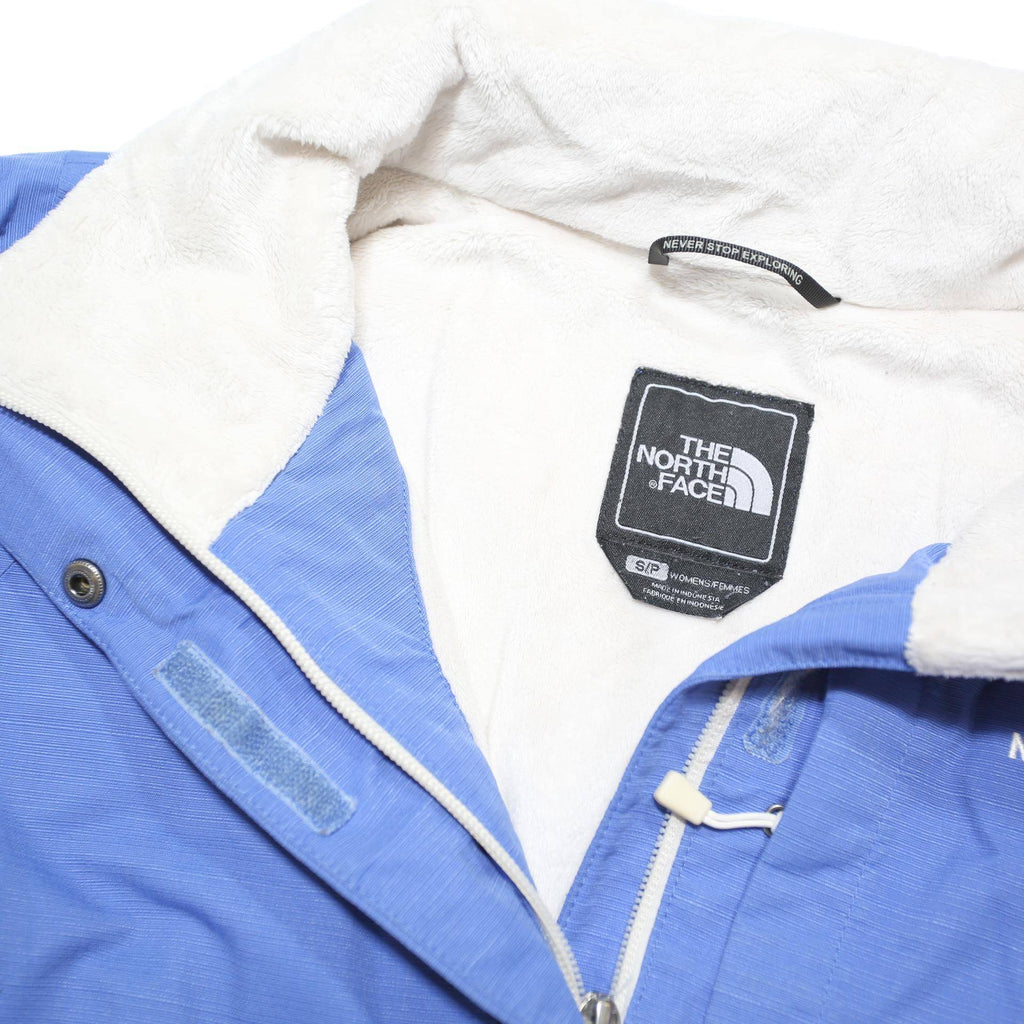 THE NORTH FACE Womens Blue Jacket S Polyester Blend Zip Outdoor Winter Warm